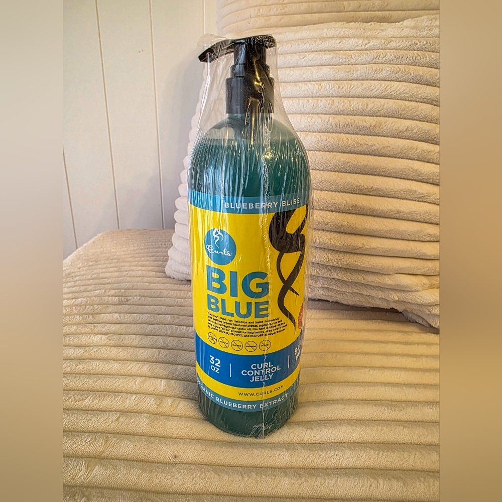 Curls Blueberry Bliss “Big Blue” Curl Control Jelly – 32 oz (New, Sealed)